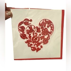 Artistic Heart, Quilling Card 3D Handmade, Design Greeting Card for Any Occasion